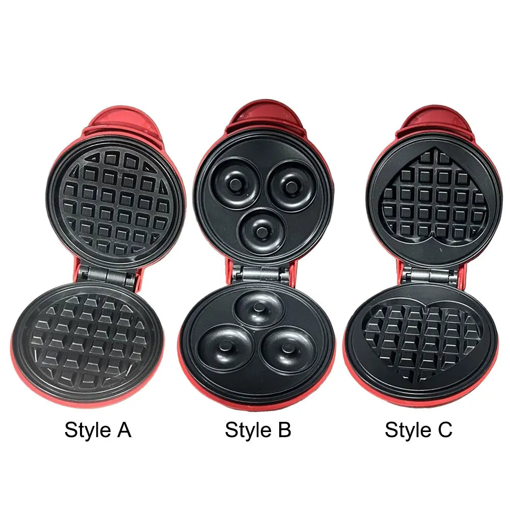 Mini Waffle Maker Nonstick Pancake Bubble Egg Cake Oven Pan Sandwich Cake Baking Tray for Quick Breakfasts Snacks and Desserts