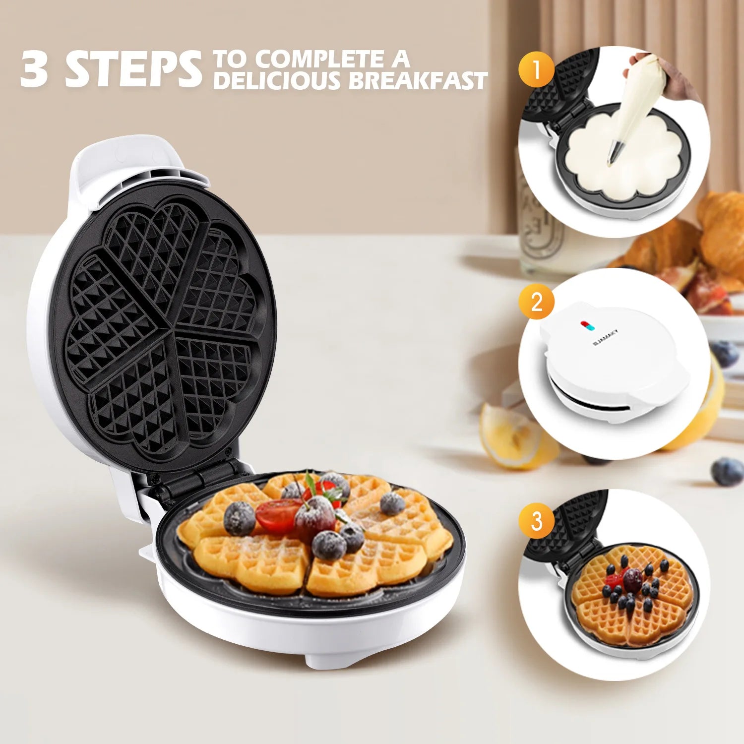 Breakfast Waffle Molds Egg Cake Oven Mini Electric Waffles Maker Bubble Egg Cake Oven Pan Eggette Machine Breakfast Machine