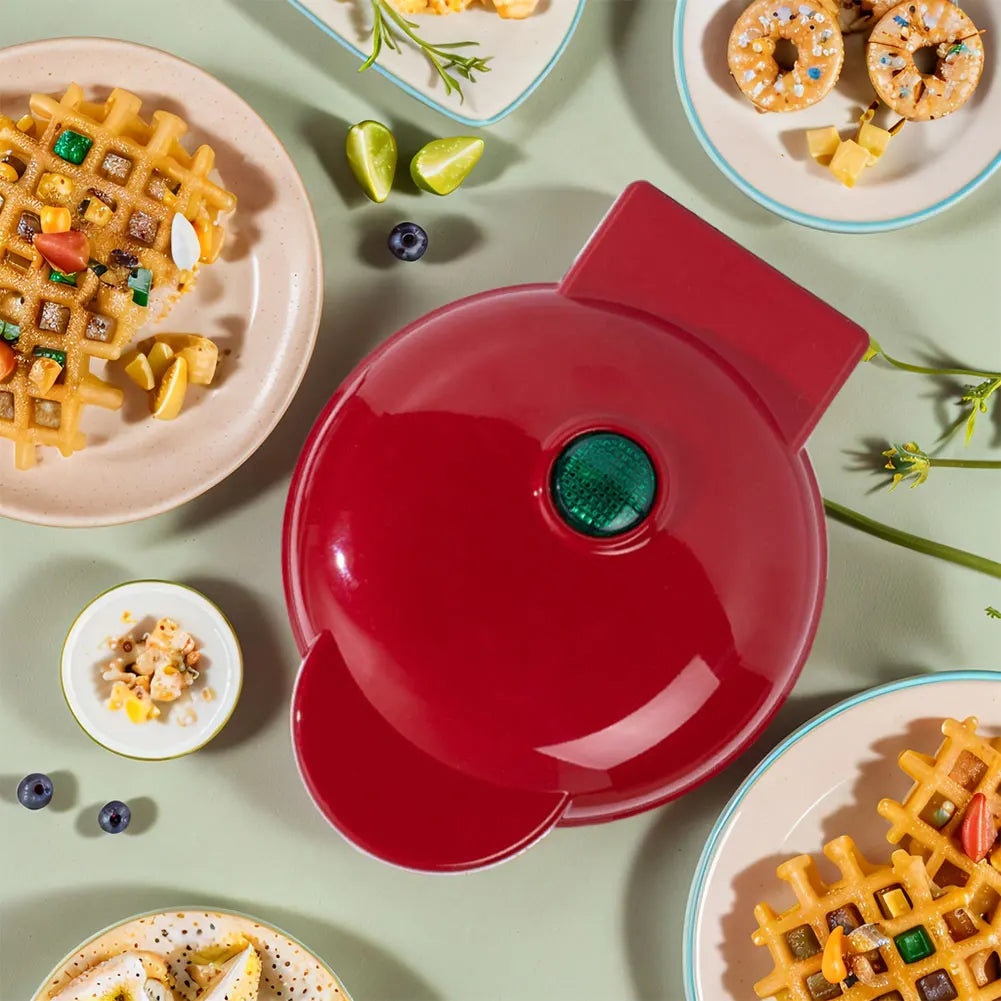 Mini Waffle Maker Nonstick Pancake Bubble Egg Cake Oven Pan Sandwich Cake Baking Tray for Quick Breakfasts Snacks and Desserts
