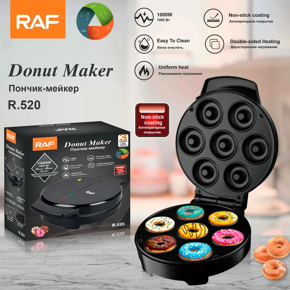 Household donut machine breakfast Internet celebrity mini cake round cake machine light food machine baking